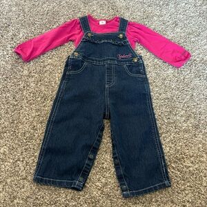 Carhartt Girl Denim Overalls and ATV onesie